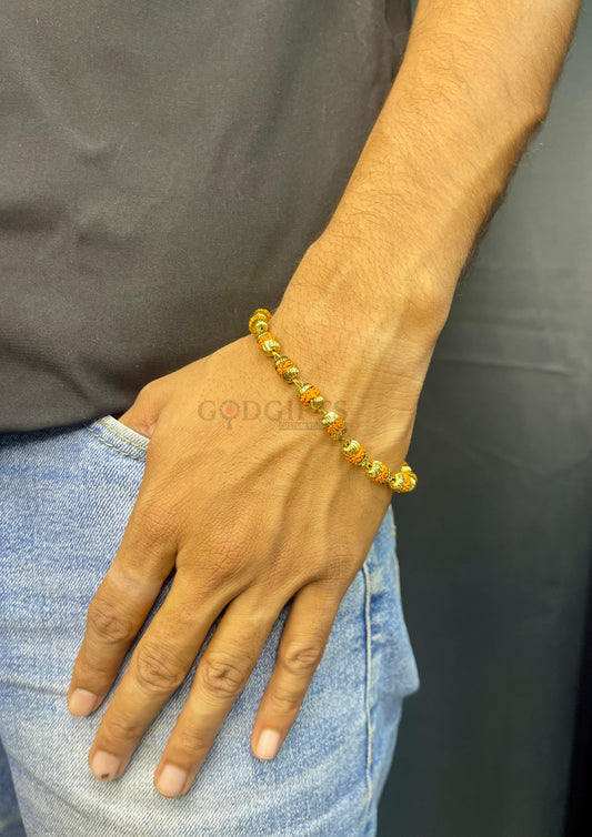 𝐃𝐢𝐯𝐢𝐧𝐞 𝐀𝐮𝐫𝐚 𝐑𝐮𝐝𝐫𝐚𝐤𝐬𝐡𝐚 𝐁𝐫𝐚𝐜𝐞𝐥𝐞𝐭 𝐰𝐢𝐭𝐡 𝐆𝐨𝐥𝐝𝐞𝐧 𝐁𝐞𝐚𝐝𝐬