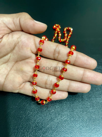 𝐏𝐫𝐞𝐦𝐢𝐮𝐦 𝐑𝐞𝐝 𝐁𝐞𝐚𝐝𝐬 𝐌𝐚𝐥𝐚 𝐰𝐢𝐭𝐡 𝐆𝐨𝐥𝐝 𝐋𝐢𝐧𝐤𝐬 𝐒𝐭𝐲𝐥𝐢𝐬𝐡 & 𝐒𝐩𝐢𝐫𝐢𝐭𝐮𝐚𝐥