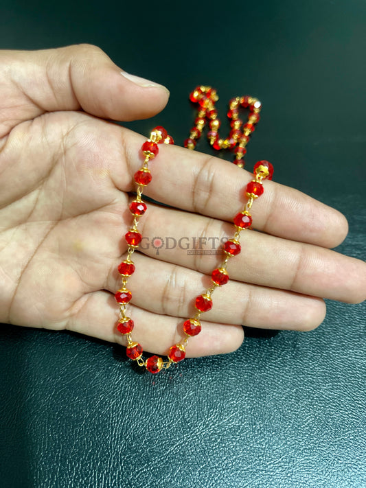 𝐏𝐫𝐞𝐦𝐢𝐮𝐦 𝐑𝐞𝐝 𝐁𝐞𝐚𝐝𝐬 𝐌𝐚𝐥𝐚 𝐰𝐢𝐭𝐡 𝐆𝐨𝐥𝐝 𝐋𝐢𝐧𝐤𝐬 𝐒𝐭𝐲𝐥𝐢𝐬𝐡 & 𝐒𝐩𝐢𝐫𝐢𝐭𝐮𝐚𝐥
