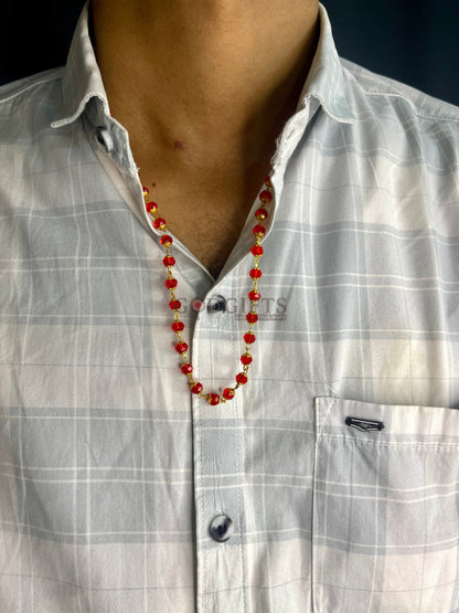 𝐏𝐫𝐞𝐦𝐢𝐮𝐦 𝐑𝐞𝐝 𝐁𝐞𝐚𝐝𝐬 𝐌𝐚𝐥𝐚 𝐰𝐢𝐭𝐡 𝐆𝐨𝐥𝐝 𝐋𝐢𝐧𝐤𝐬 𝐒𝐭𝐲𝐥𝐢𝐬𝐡 & 𝐒𝐩𝐢𝐫𝐢𝐭𝐮𝐚𝐥