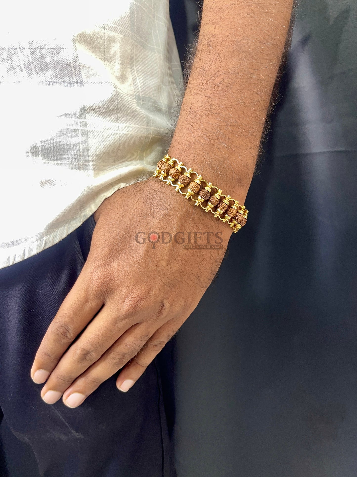 𝐎𝐫𝐢𝐠𝐢𝐧𝐚𝐥 𝐑𝐮𝐝𝐫𝐚𝐤𝐬𝐡𝐚 𝐁𝐞𝐚𝐝 𝐁𝐫𝐚𝐜𝐞𝐥𝐞𝐭 𝐟𝐨𝐫 𝐌𝐞𝐧 & 𝐖𝐨𝐦𝐞𝐧